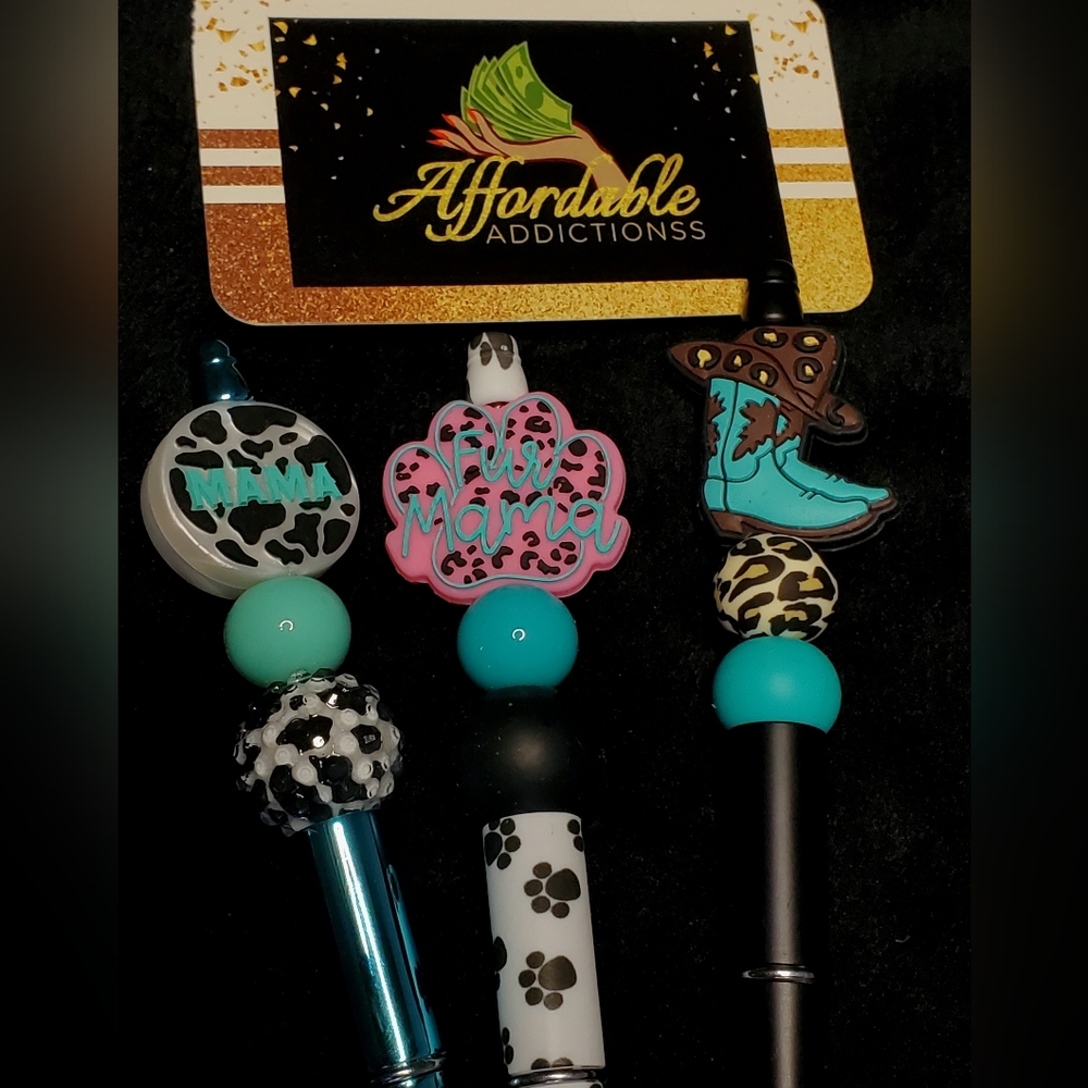 Beaded Pens (Boots Sold)